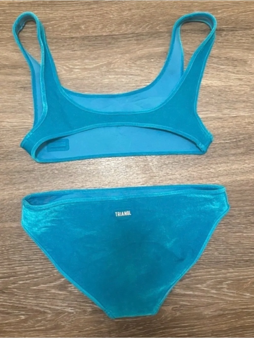 Triangl Swimwear Aqua Velvet Bikini Set